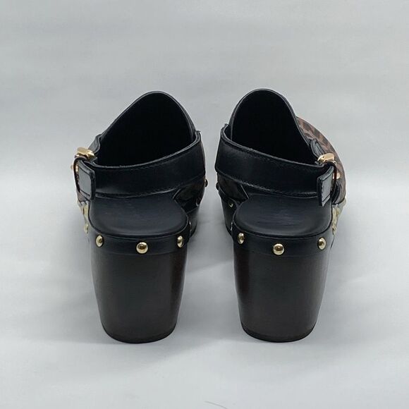 Moschino Brown and Black Clogs - Picture 10 of 14